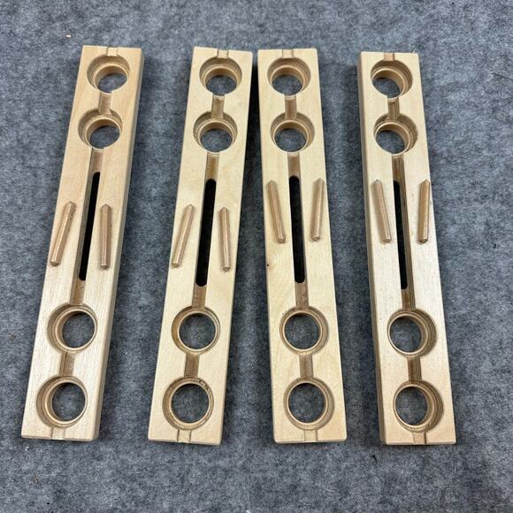 Hape Quadrilla Marble Run Replacement Parts Straight Wooden Track x 4 Pieces - Picture 2 of 5